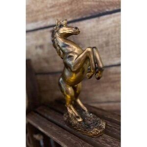 New 12 inch Standing Horse Resin Statue for Home Decor Animal Ornament